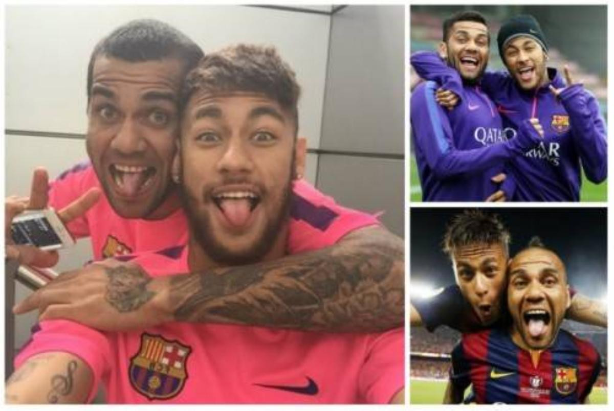 Dani Alves và Neymar