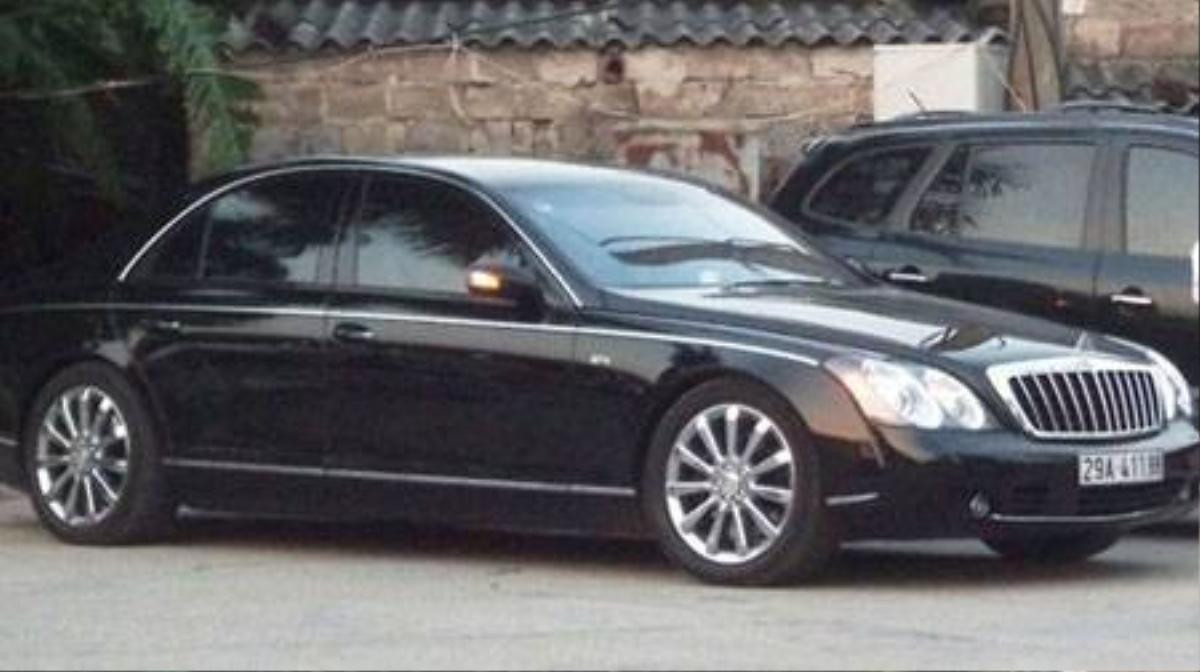 Maybach 57S của Minh "sâm" bị phát hiện mang biển giả ngay sau khi bị Bộ Công an bắt giữ. 