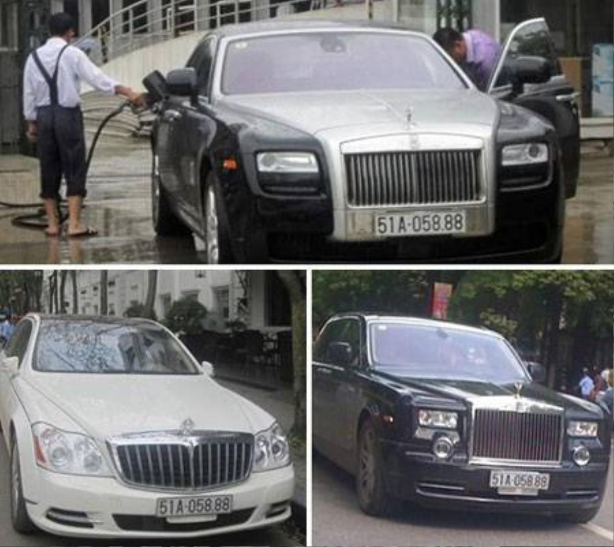 Rolls-Royce Ghost, Maybach 62S và Rolls-Royce Phantom year of the Dragon dùng chung biển số.