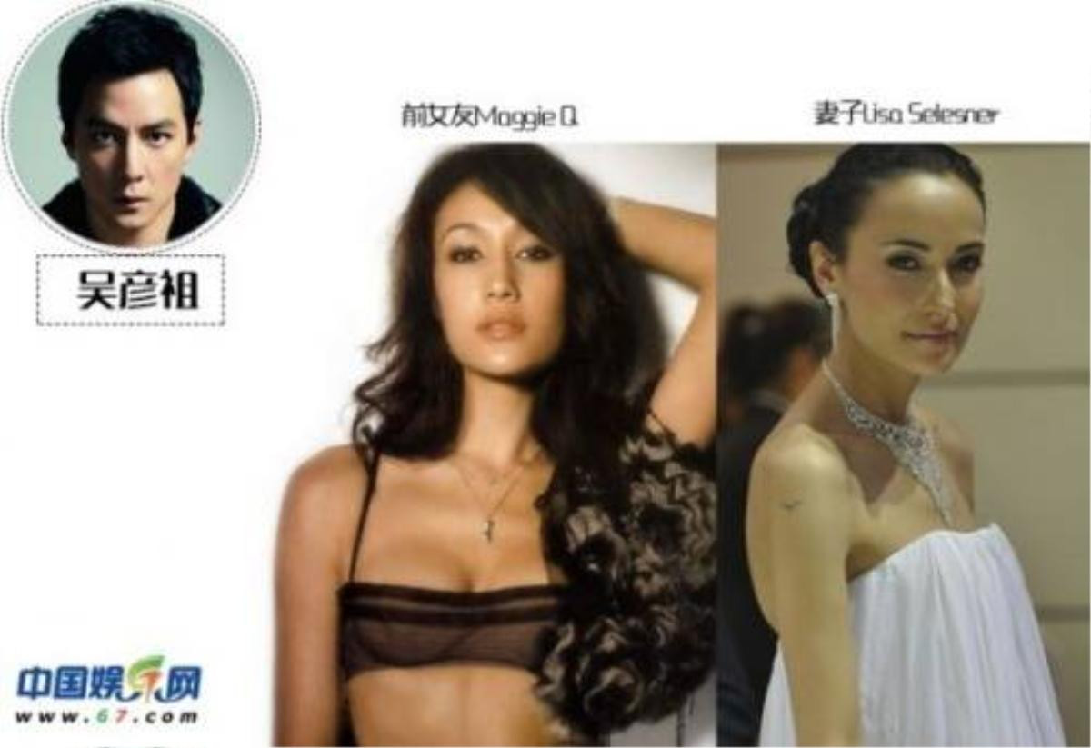 Ngô Ngạn Tổ bên Maggie Q và Lisa S.