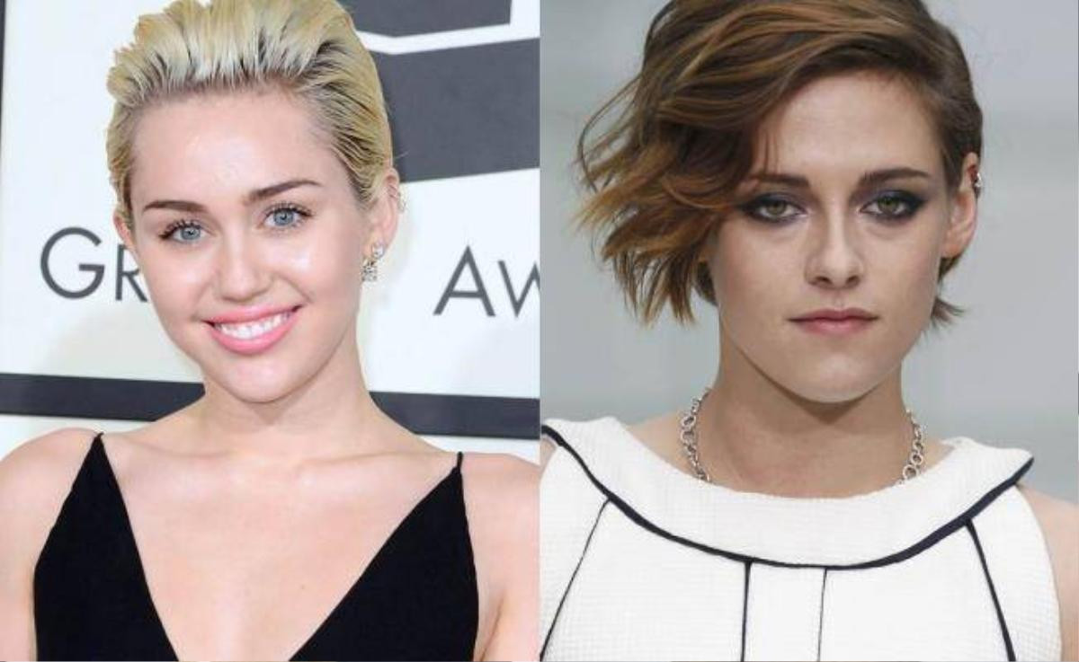 Miley Cyrus bị đồn muốn tán tỉnh Kristen Stewart.