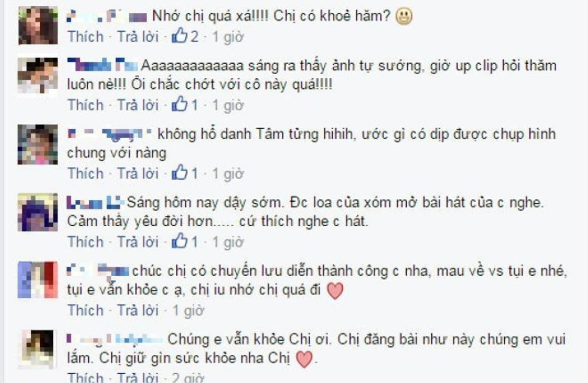 Da số fan đều tỏ ra bất ngờ với "món quà" từ Mỹ Tâm và tranh thủ hỏi thăm, bày tỏ nỗi nhớ với thần tượng.