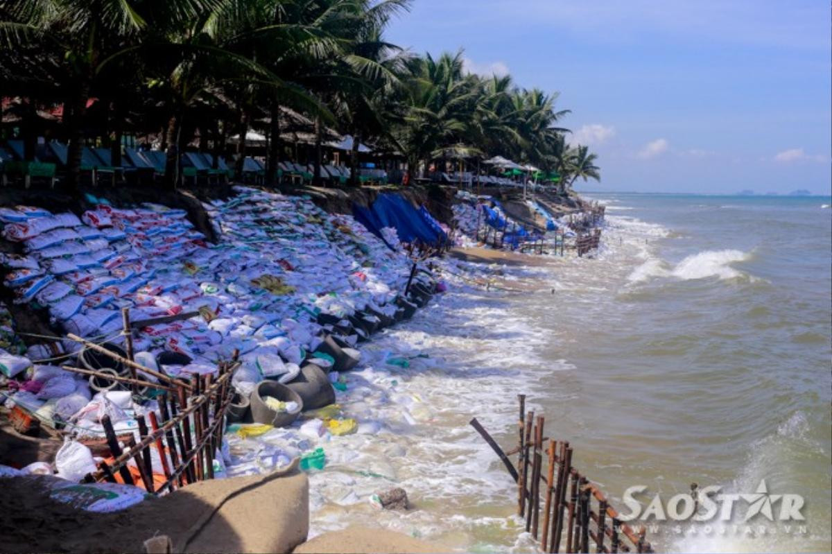 Tp.Hội An phải chi thêm một số tiền lớn để thực hiện kè mềm tạm thời. Nếu không thực hiện kè mềm cho đoạn bờ biển này thì sau mùa mưa hậu quả sẽ rất khó khắc phục.