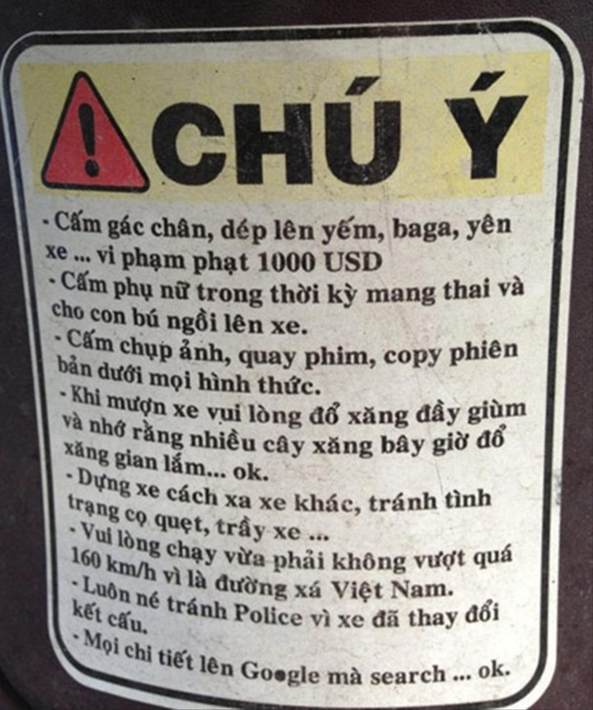 Cho thuê xe thôi mà, có cần khó tính vậy không.