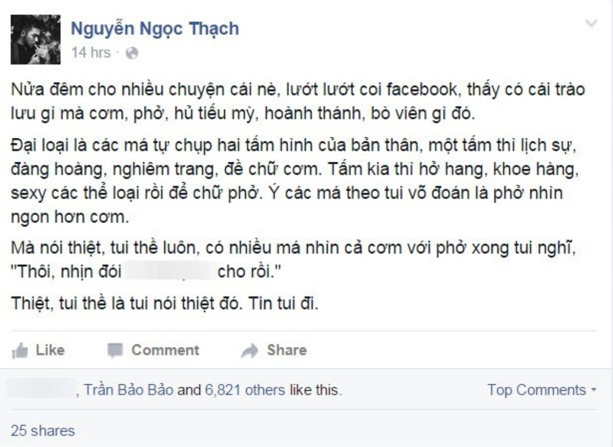 Nhà văn trẻ Nguyễn Ngọc Thạch lên tiếng về trào lưu "Cơm - phở".