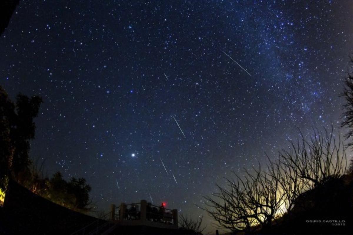 Mưa sao băng đêm 14/12 trên công viên Tisma Star, thành phố Masaya, Nicaragua. Ảnh: Earth Sky