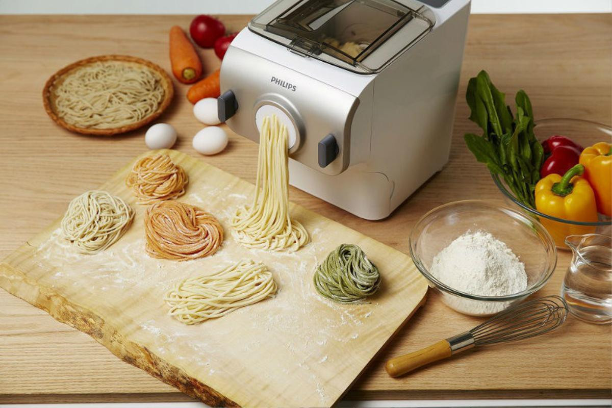 Máy tạo mỳ spaghetti tiện lợi hơn bao giờ hết.