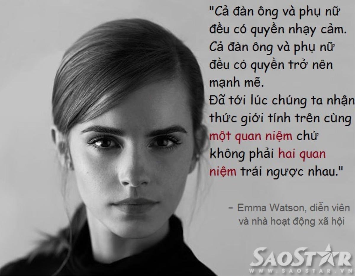 Phát ngôn cho quyền bình đẳng giới của Emma Watson.