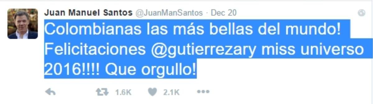 Tổng thống Colombia nói gì sau sự cố trao nhầm vương miện Hoa hậu Hoàn vũ? Ảnh 1