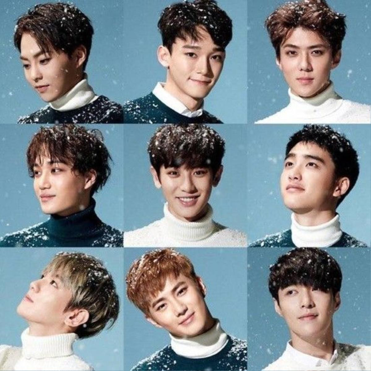 Hình ảnh của EXO trong album Sing For You mới được phát hành.