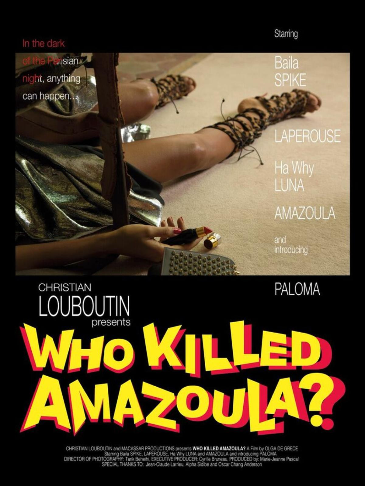 Christian Louboutin vừa tung ra một bộ phim ngắn mang tên Who killed Amazoula? (Ai đã giết Amazoula?) để giới thiệu BST giày mùa Xuân hè 2016. 