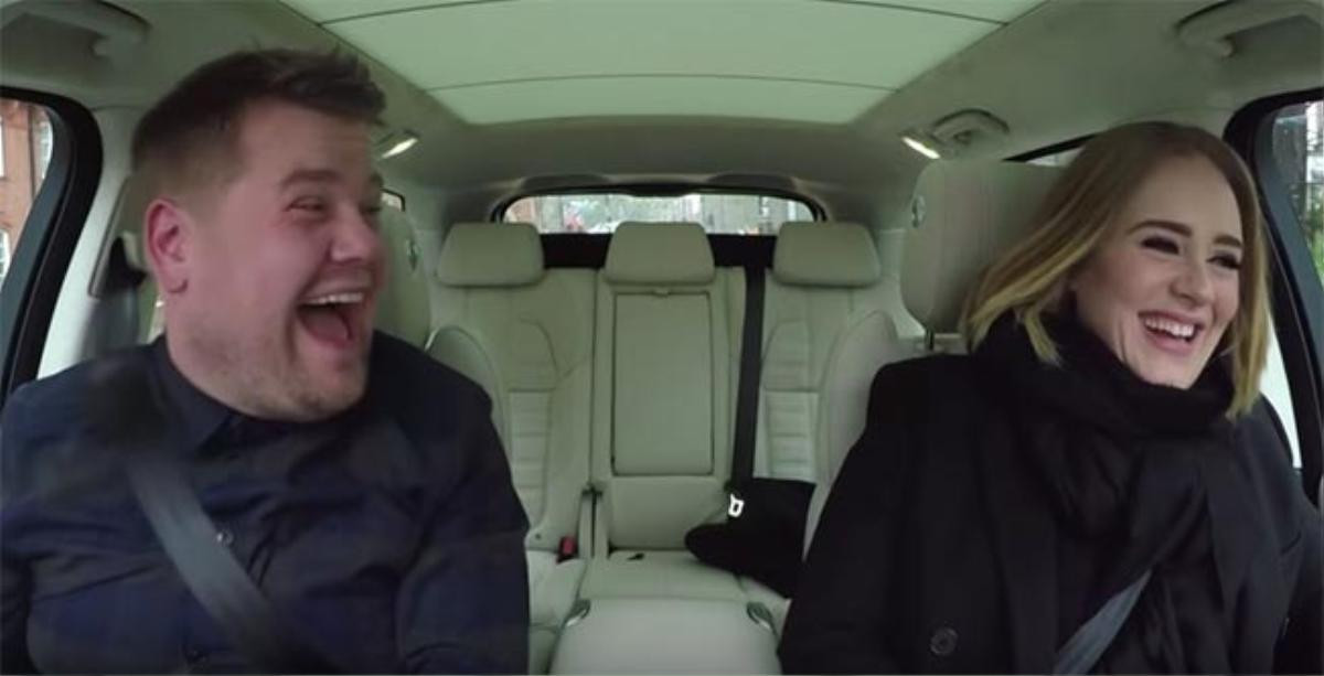 Adele tham gia show của James Corden