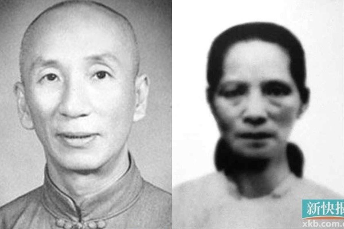 Thực tế, từ năm 1950, ông và vợ (ảnh phải) sống cảnh phân ly. Bà Trương Vĩnh Thành qua đời tại Phật Sơn vào năm 1960. Trong khi đó, Diệp Vấn từ năm 1950 sống cùng một phụ nữ Thượng Hải. Ảnh: XBK.