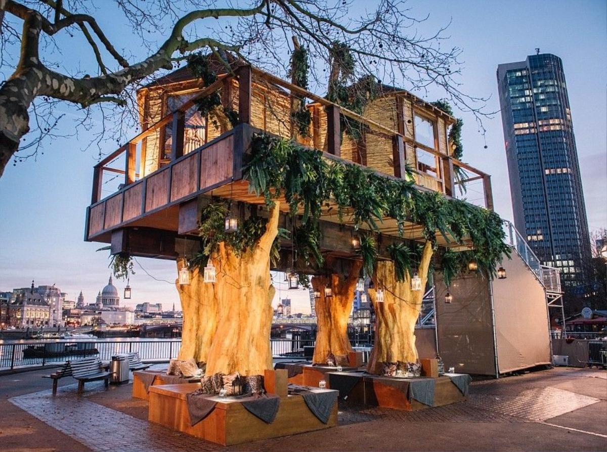 A luxury 35 foot treehouse, inspired by the South African destinations from Virgin Holidays has opened on London's Southbank. The public can visit every day this week and a lucky few can win an overnight stay by entering their details at virginholidays.co.uk/dreambigger