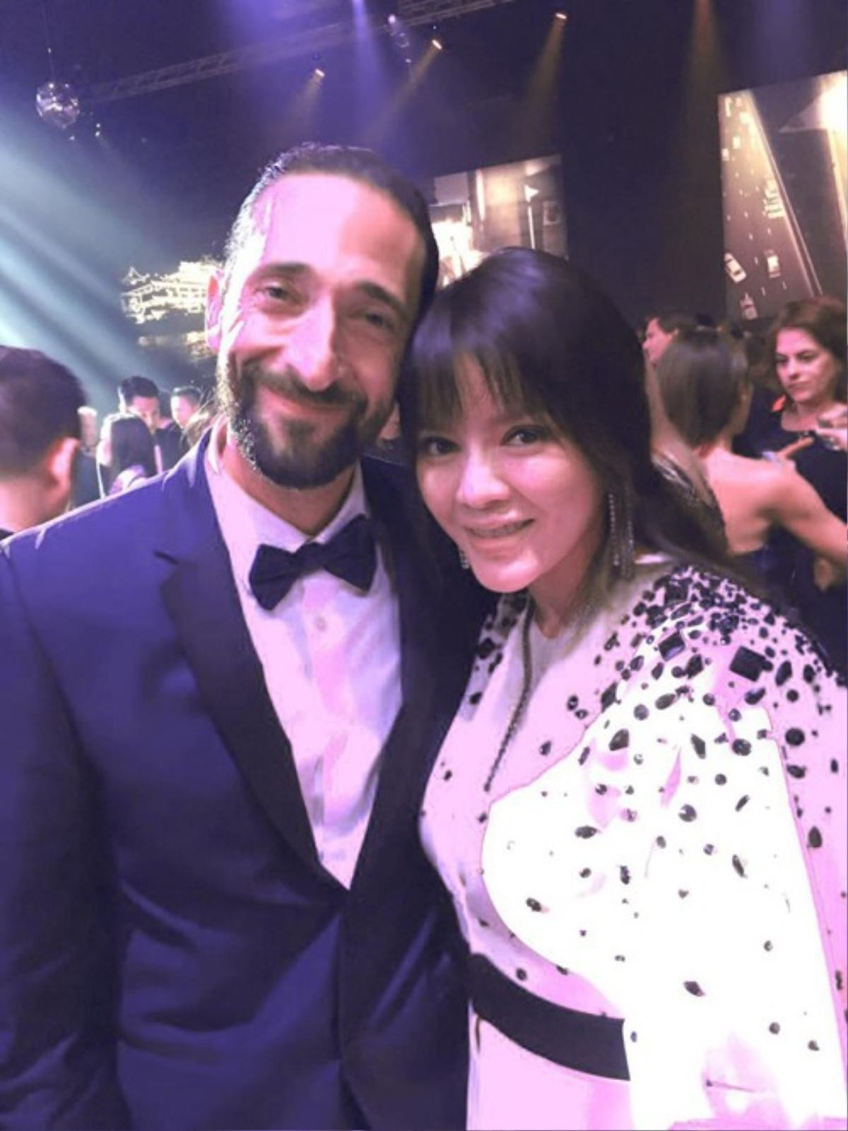 Ngoài Michelle Rodriguez, Lý Nhã Kỳ còn gặp diễn viên Adrien Brody. Anh từng giành giải Oscar cho vai diễn chính trong phim 'Nghệ sĩ dương cầm'.