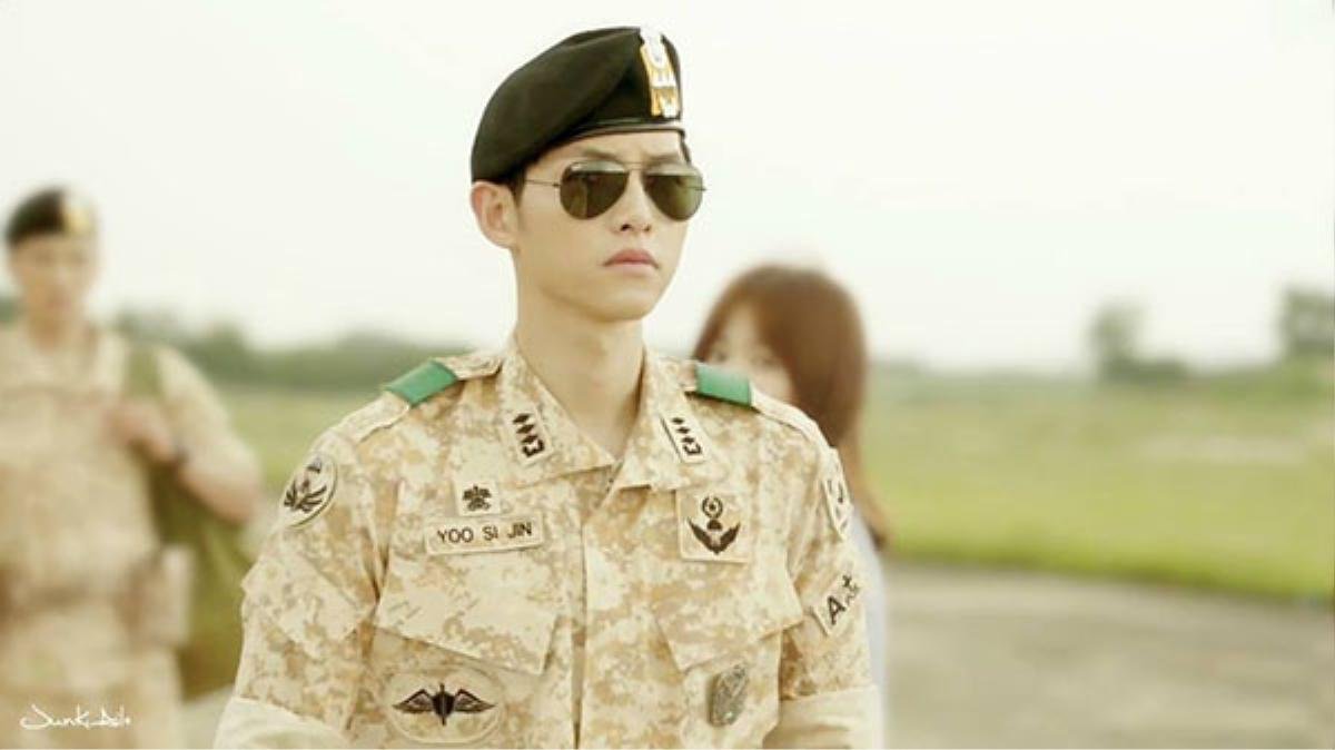 Hình tượng của Song Joong Ki trong bộ phim "Hậu duệ mặt trời".