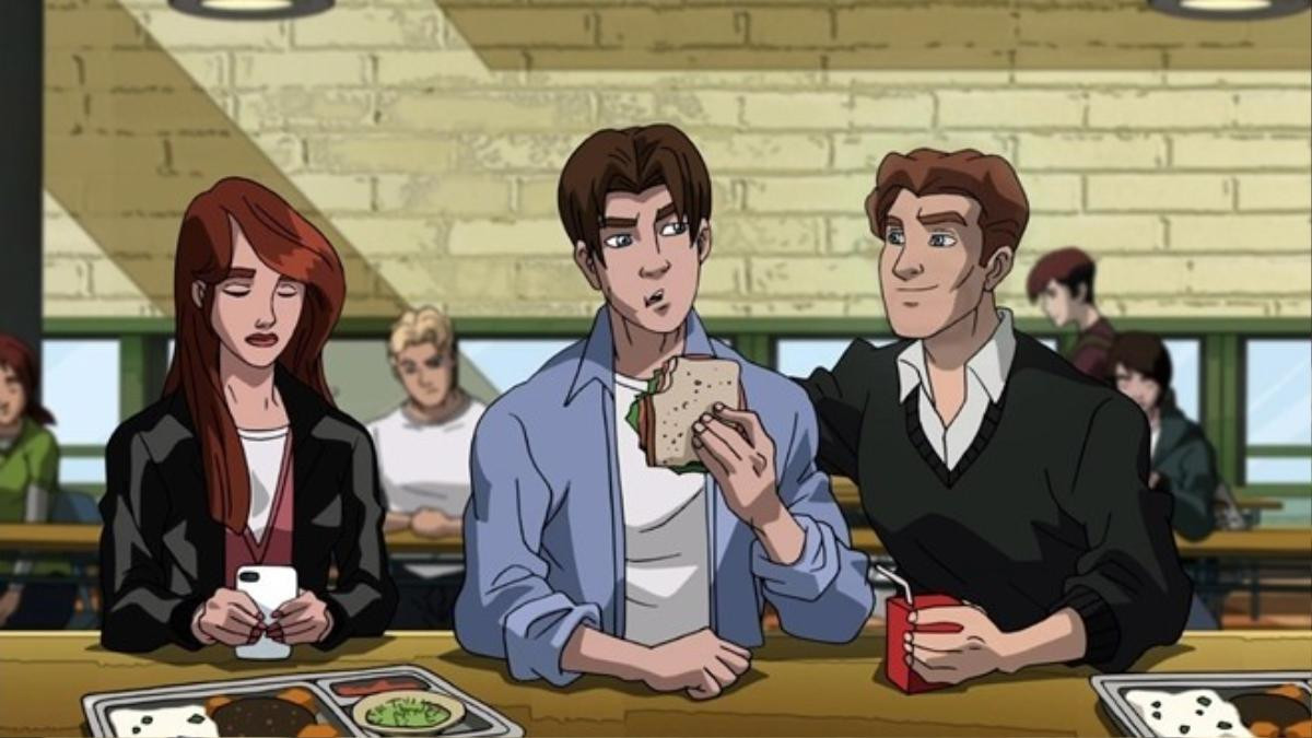 ULTIMATE SPIDER-MAN - "For Your Eye Only" - When the S.H.I.E.L.D. helicarrier is taken over by an evil super army, Spider-Man finds himself without help against the forces of Scorpio and Zodiac, in a new episode of "Ultimate Spider-Man," SUNDAY, JULY 22 (11:00 -11:30 a.m., ET/PT) on Marvel Universe on Disney XD. (DISNEY XD) MJ WATSON, PETER PARKER, HARRY OSBORN