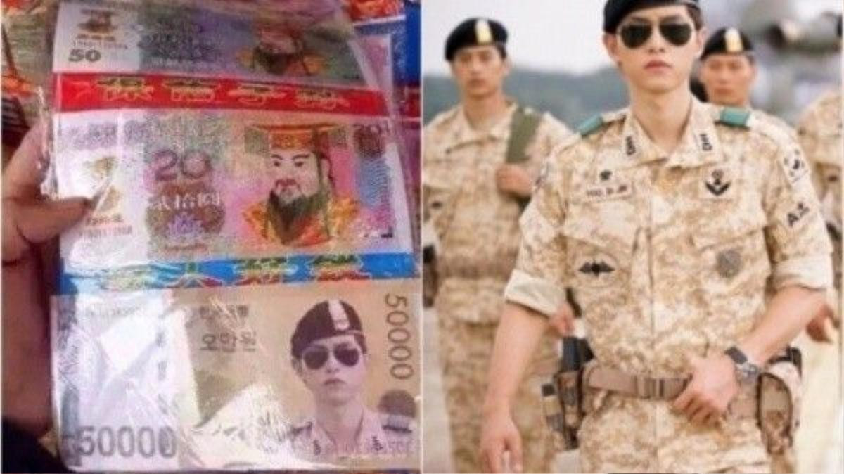 Song Joong Ki bị in hình trên tiền âm phủ.