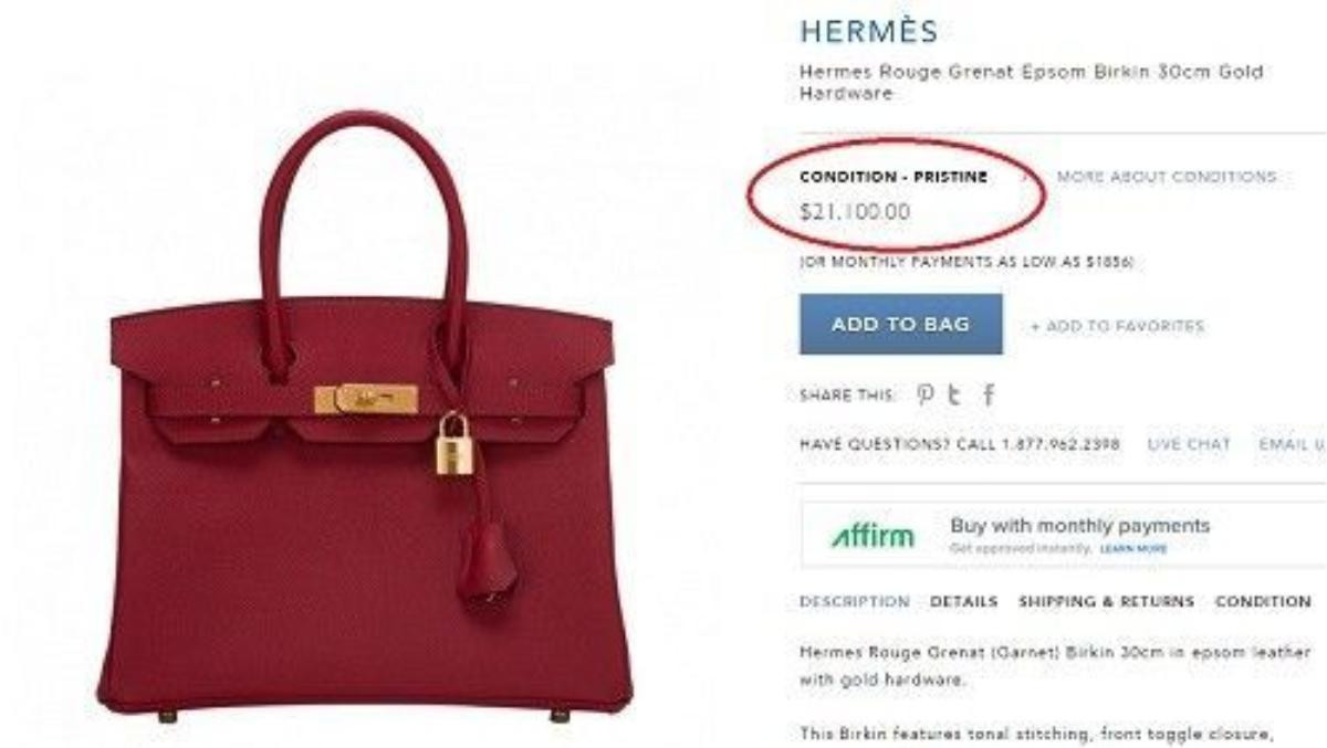 Nũ ca sĩ chọn Hermes Rouge Grenat Epsom Birkin màu đỏ quyến rũ, hot item có giá 21,100 USD ( khoảng 500 triệu đồng).