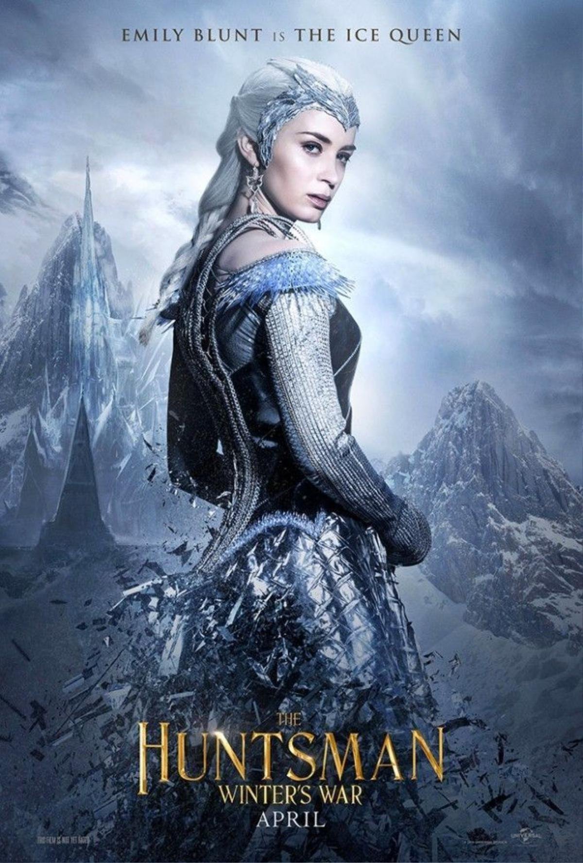 Tạo hình của nữ diễn viên sinh năm 1983 trong bom tấn "The Huntsman: Winter's War".