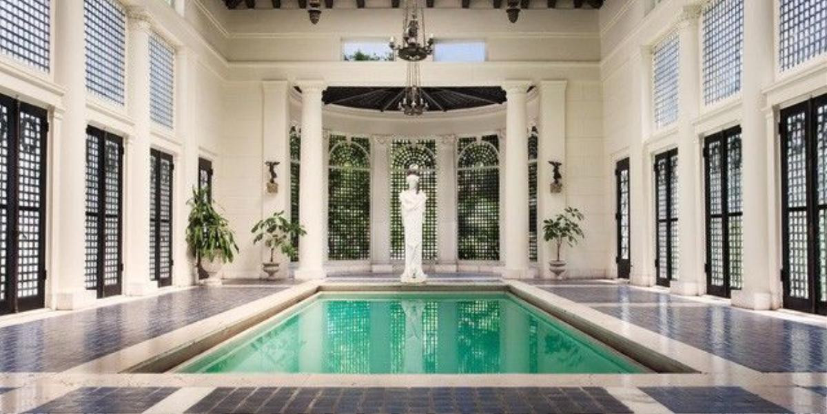 Havana, Cuba. The indoor pool at the Casa de Pablo Gonzalez de Mendoza. Designed by Morales y Mata in 1916, the home is now the British Ambassador's residence. © 2010