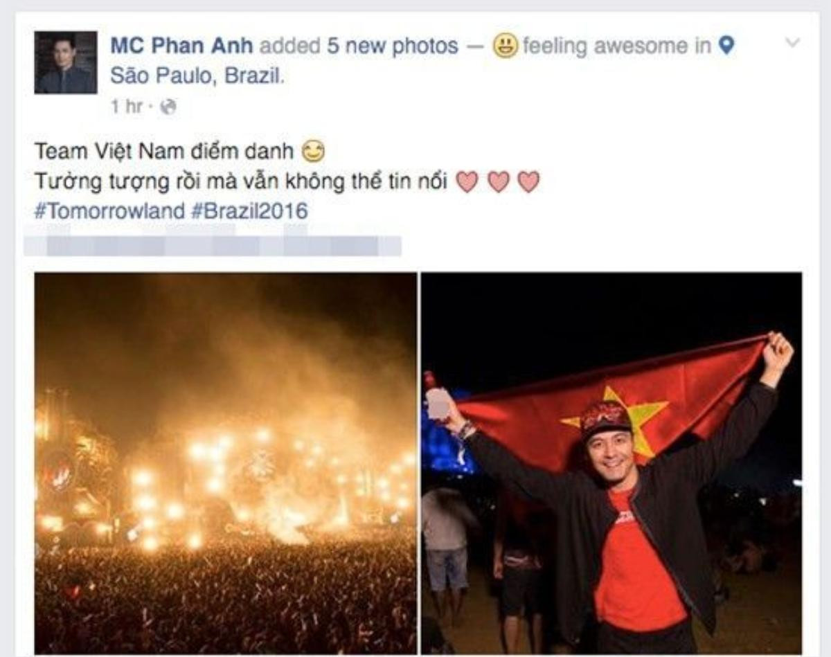 MC Phan Anh chia sẻ cảm xúc khi đi xem lễ hội EDM lớn nhất thế giới - Tomorrowland 2016.