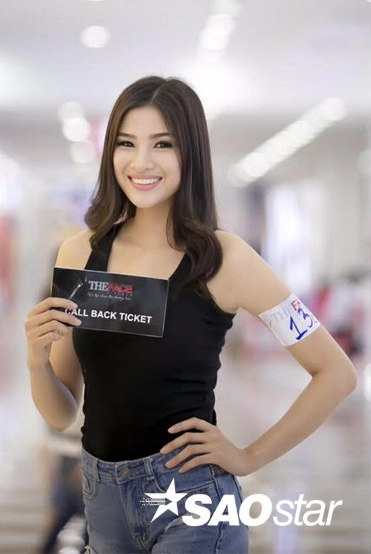 Cô nàng đã nhận được tấm vé Call Back Ticket để lọt tiếp vào vòng sau của The Face Vietnam