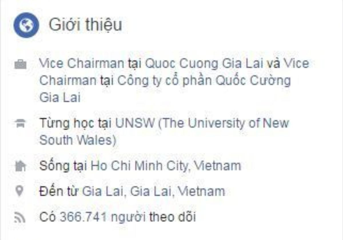 Ở thời điểm trước khi đóng cửa, trang cá nhân của Cường Đô La sở hữu 366.741 lượt follow.