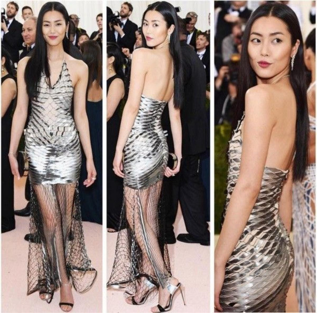 Việc của Liu Wen là tỏa sáng trên thảm đỏ.