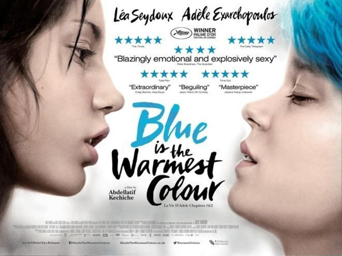 Blue is the Warmest Colour, bộ phim đồng tính nữ với cảnh sex dài 7 phút đoạt giải Cành cọ vàng Ảnh: Cosmopolitan