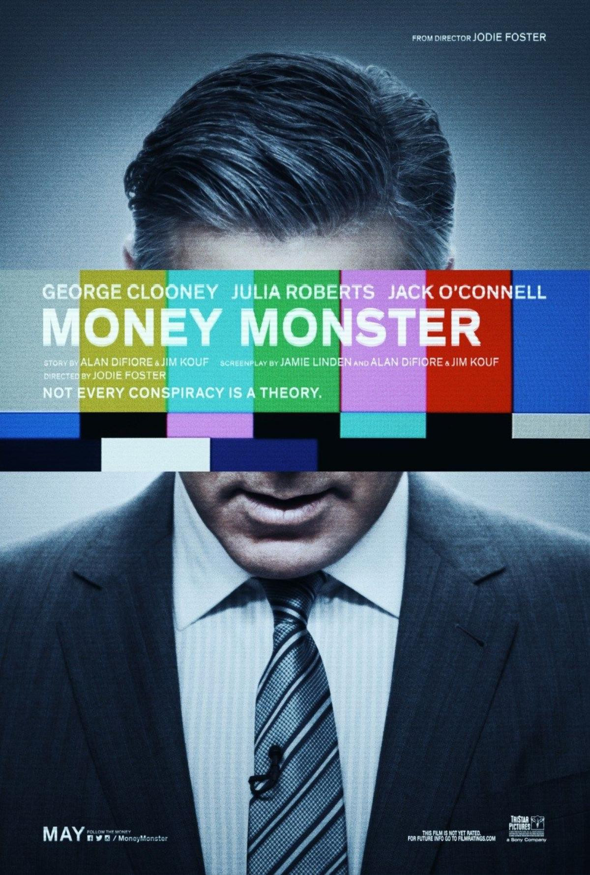 Poster của Money Monster, với sự tham gia vai chính của tài tử George Clooney.