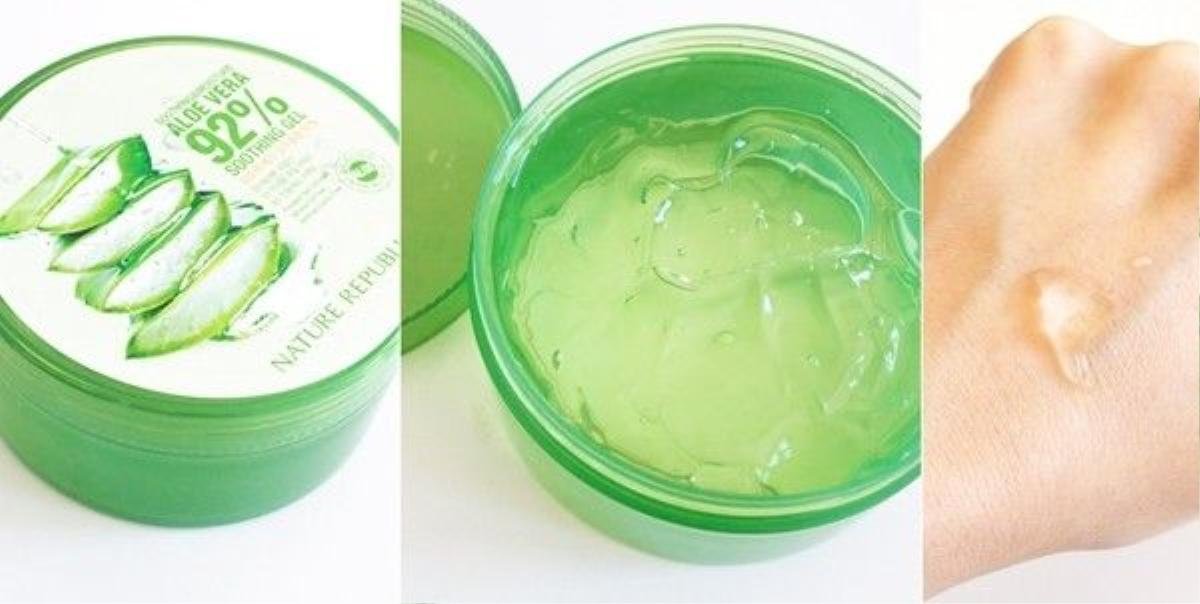 Gel aloe vera là item bạn nên giữ bên mình bởi khả năng đa dụng của nó mang lại.