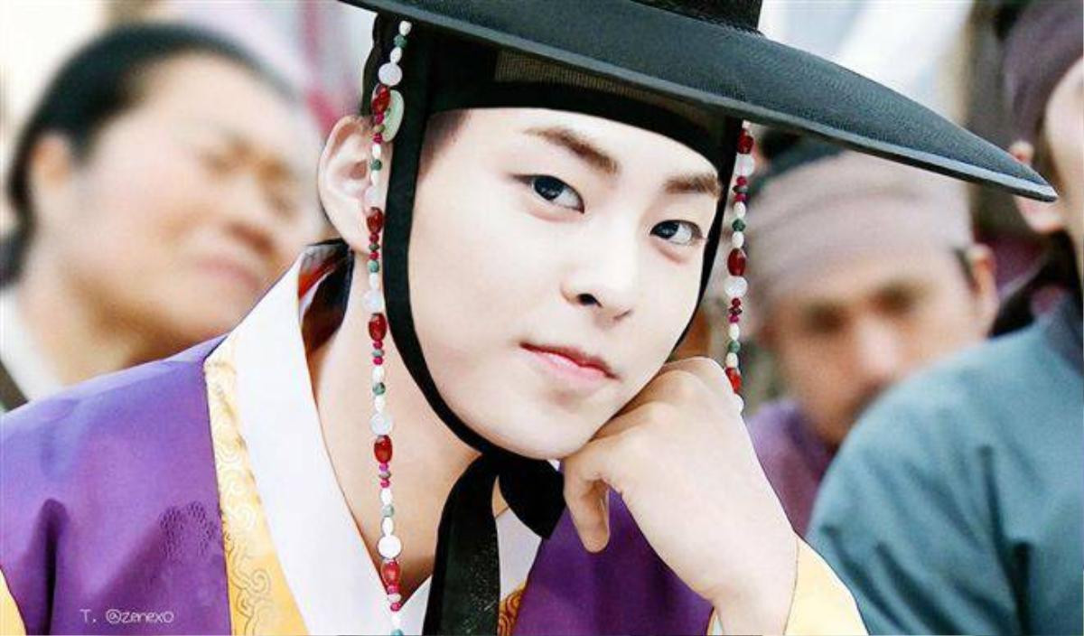 Tạo hình nhân vật của Xiumin trong phim.