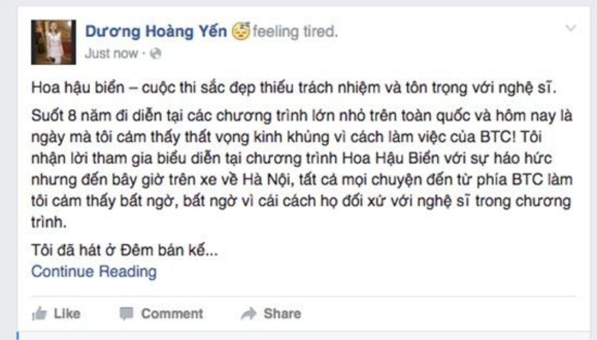 Dương Hoàng Yến bức xúc tố BTC Hoa hậu Biển thiếu chuyên nghiệp.