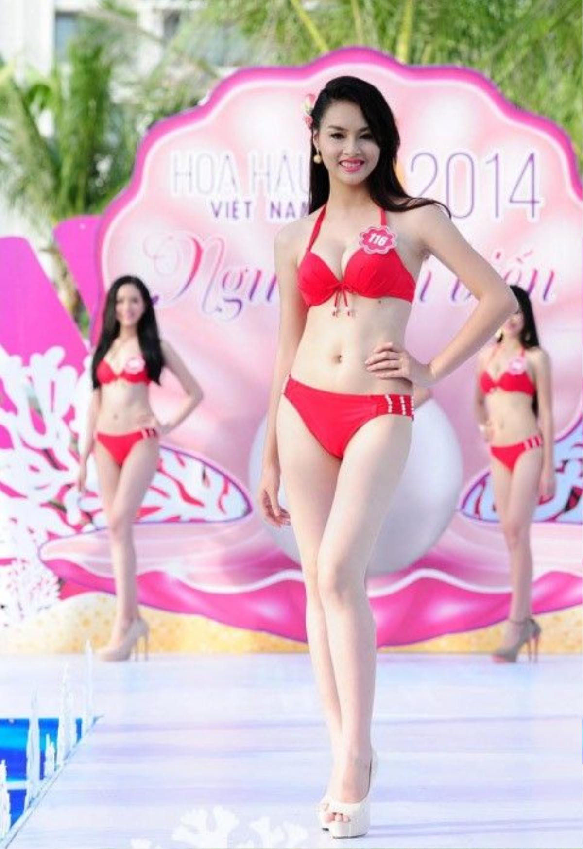 Phạm Thùy Trang từng lọt chung kêt Hoa hậu Việt Nam 2014.