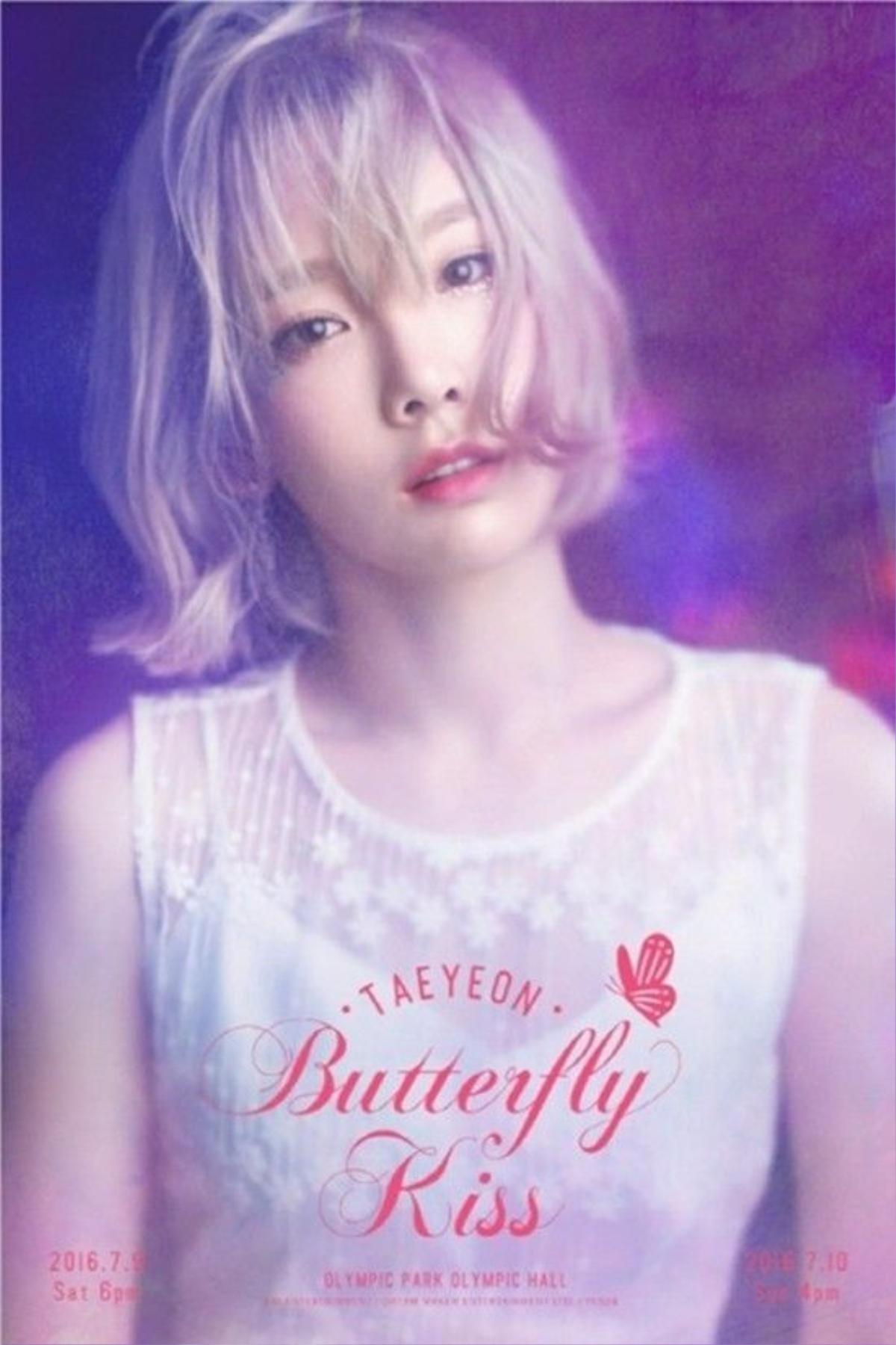 Taeyeon vô cùng xinh đẹp trong poster của Butterfly Kiss.