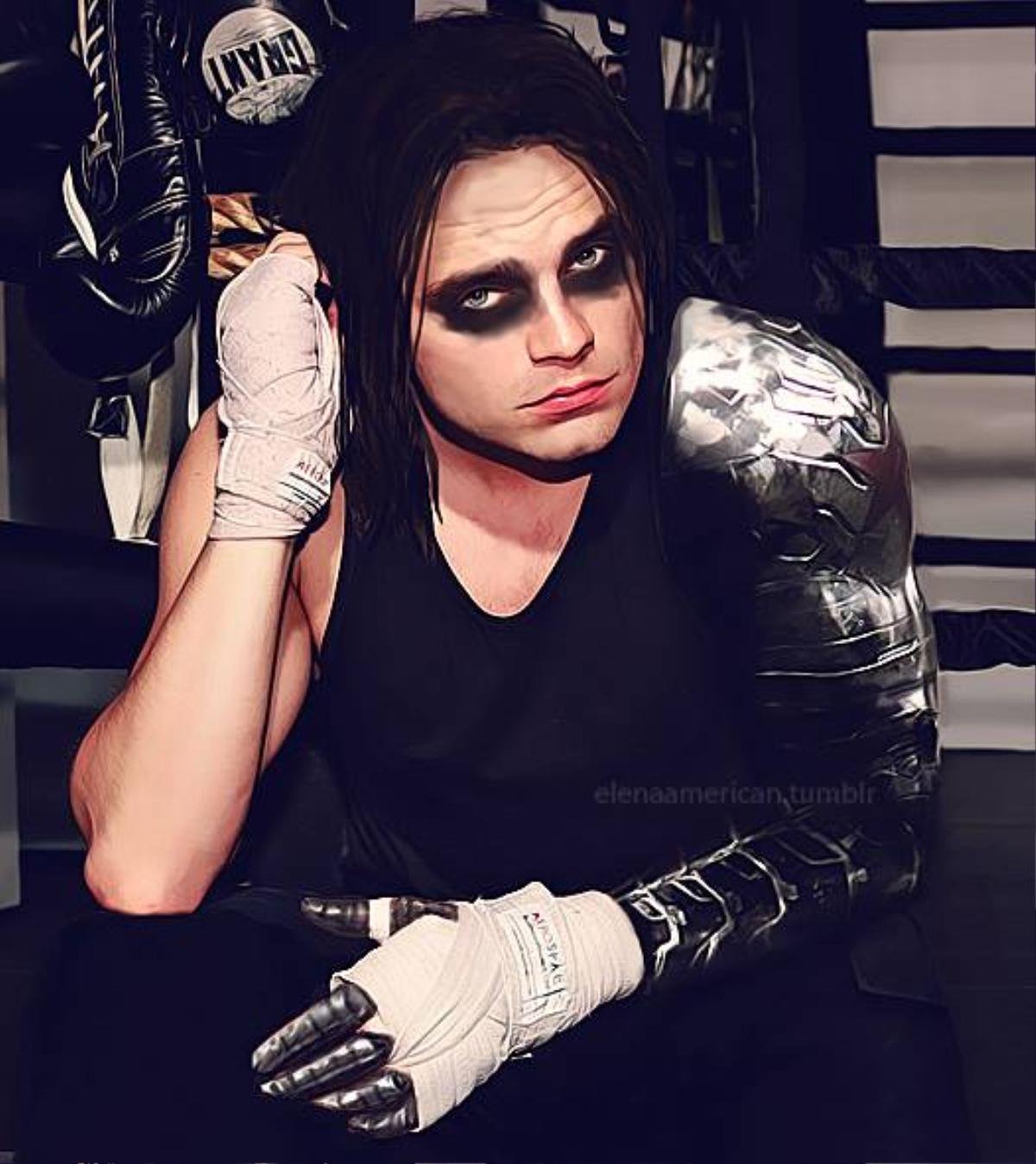 16 black eye sebastian stan