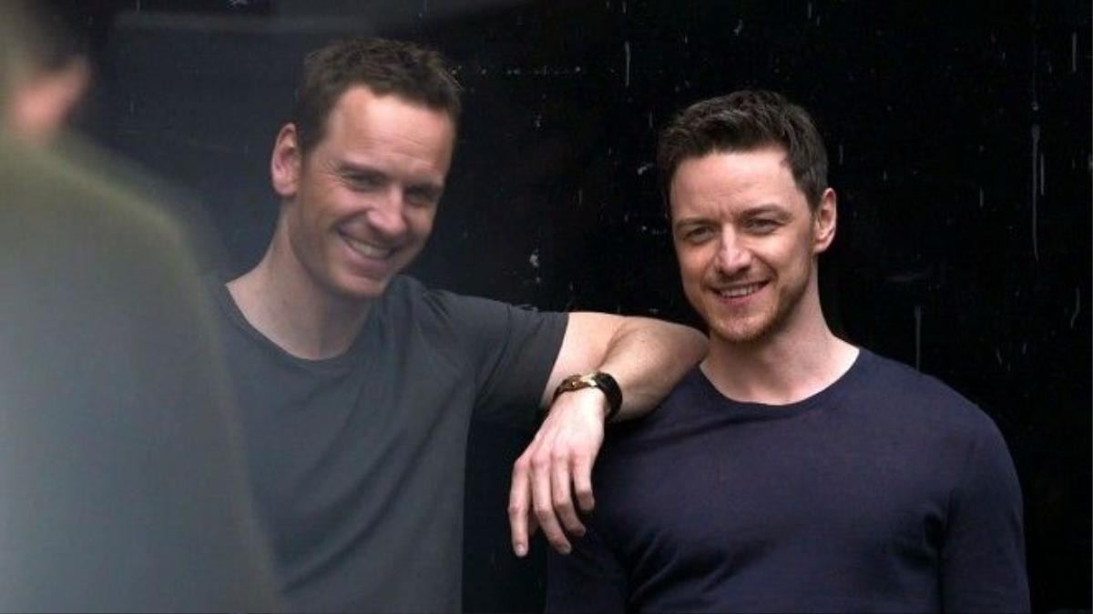 James McAvoy và Michael Fassbender khá thân thiết.