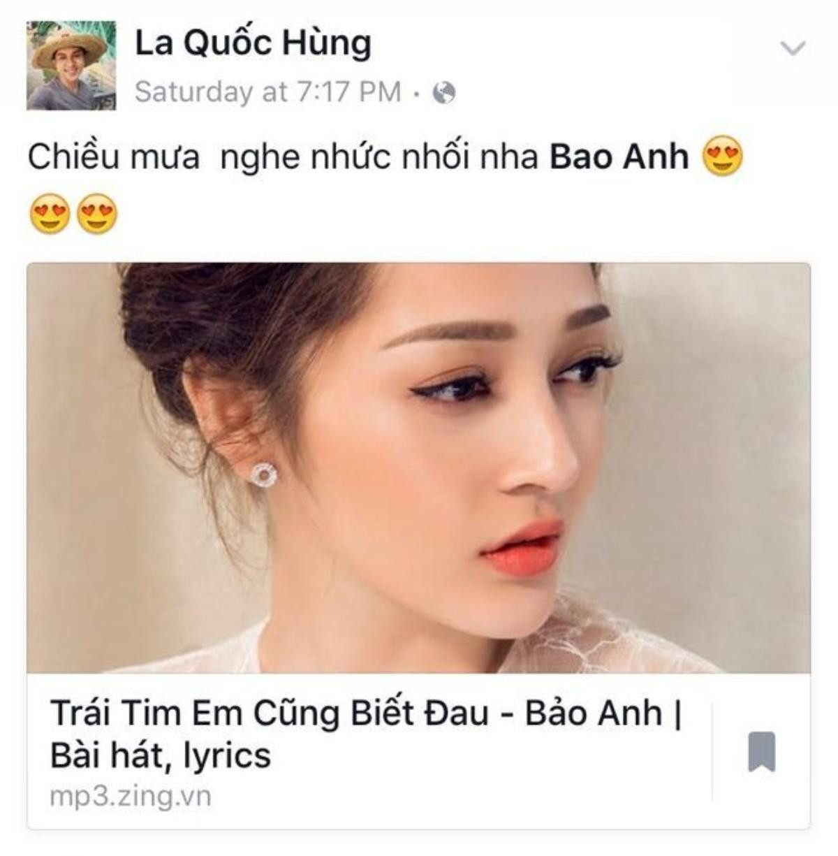 Diễn viên La Quốc Hùng thì đã bị ca khúc này 'đốn gục' hoàn toàn trong một chiều mưa.