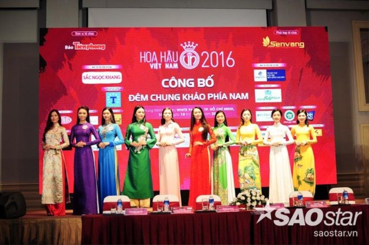 Trong sự kiện, BTC Hoa hậu Việt Nam 2016 cũng giới thiệu top 30 người đẹp tranh tài trong đêm chung khảo khu vực phía Nam sắp tới. Họ sẽ cùng nhau trải qua các vòng thi như Áo dài, Trang phục Bikini và Trang phục dạ hội để giành lấy những tấm vé bước vào vòng chung kết toàn quốc. 