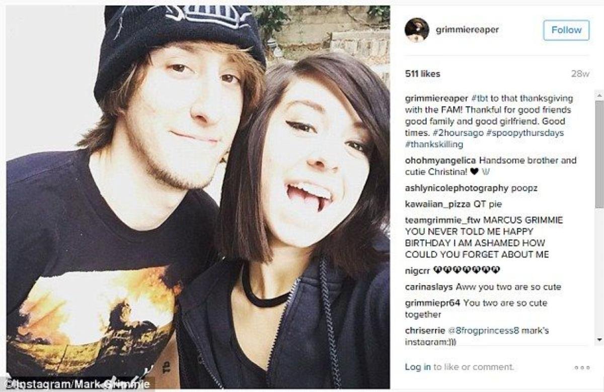 Christina Grimmie và anh trai.