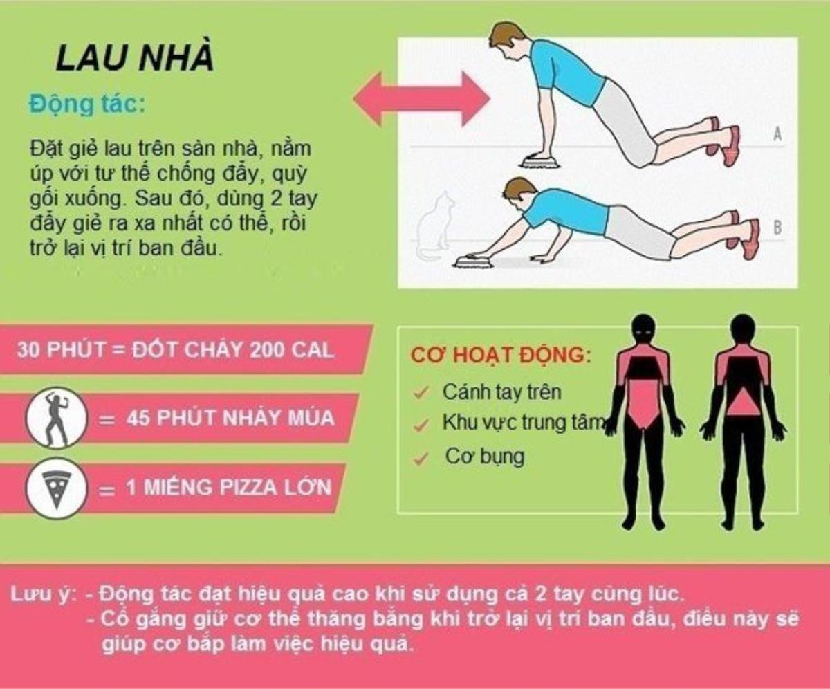 Cách đốt cháy 1.000 calo mỗi ngày khi làm việc nhà Ảnh 2