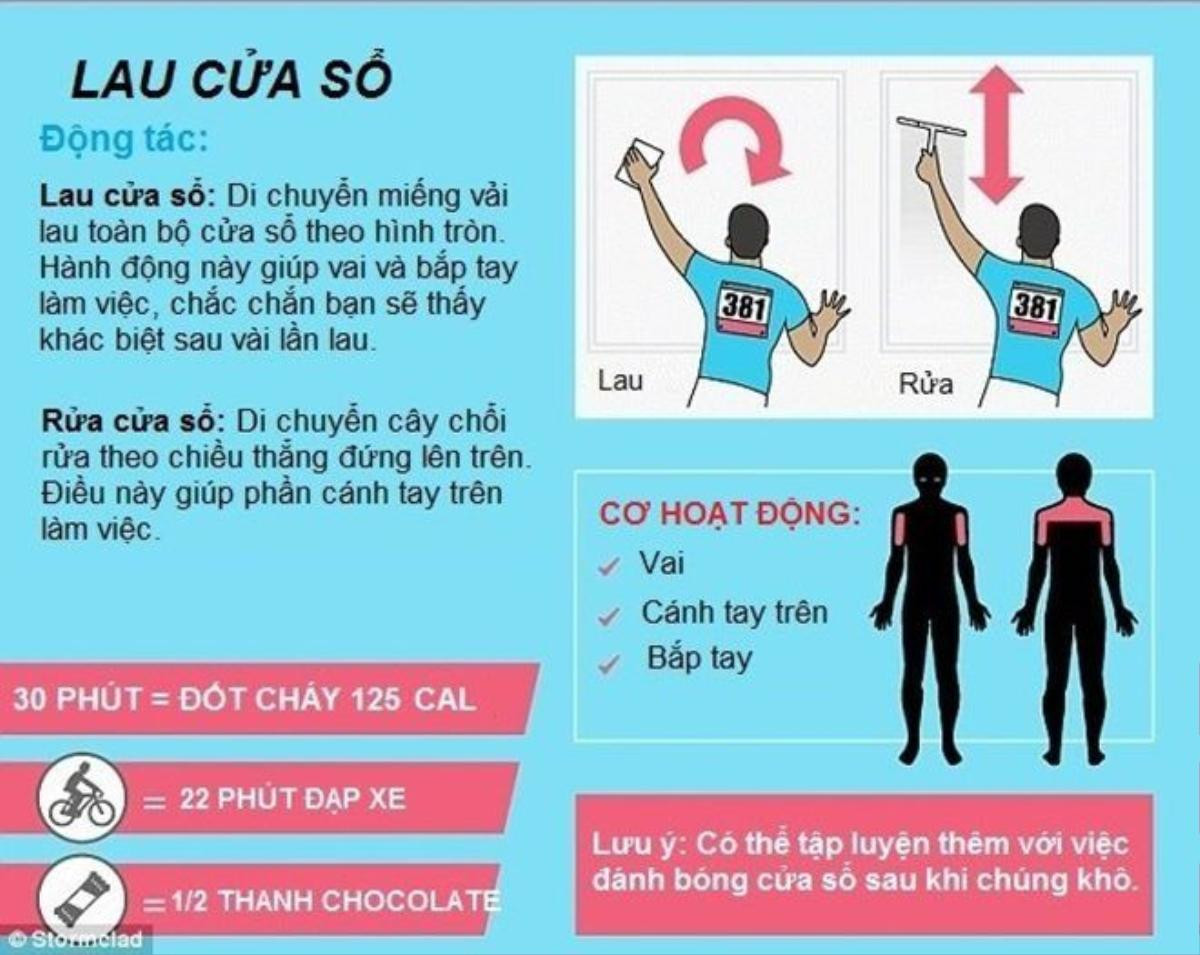 Cách đốt cháy 1.000 calo mỗi ngày khi làm việc nhà Ảnh 3