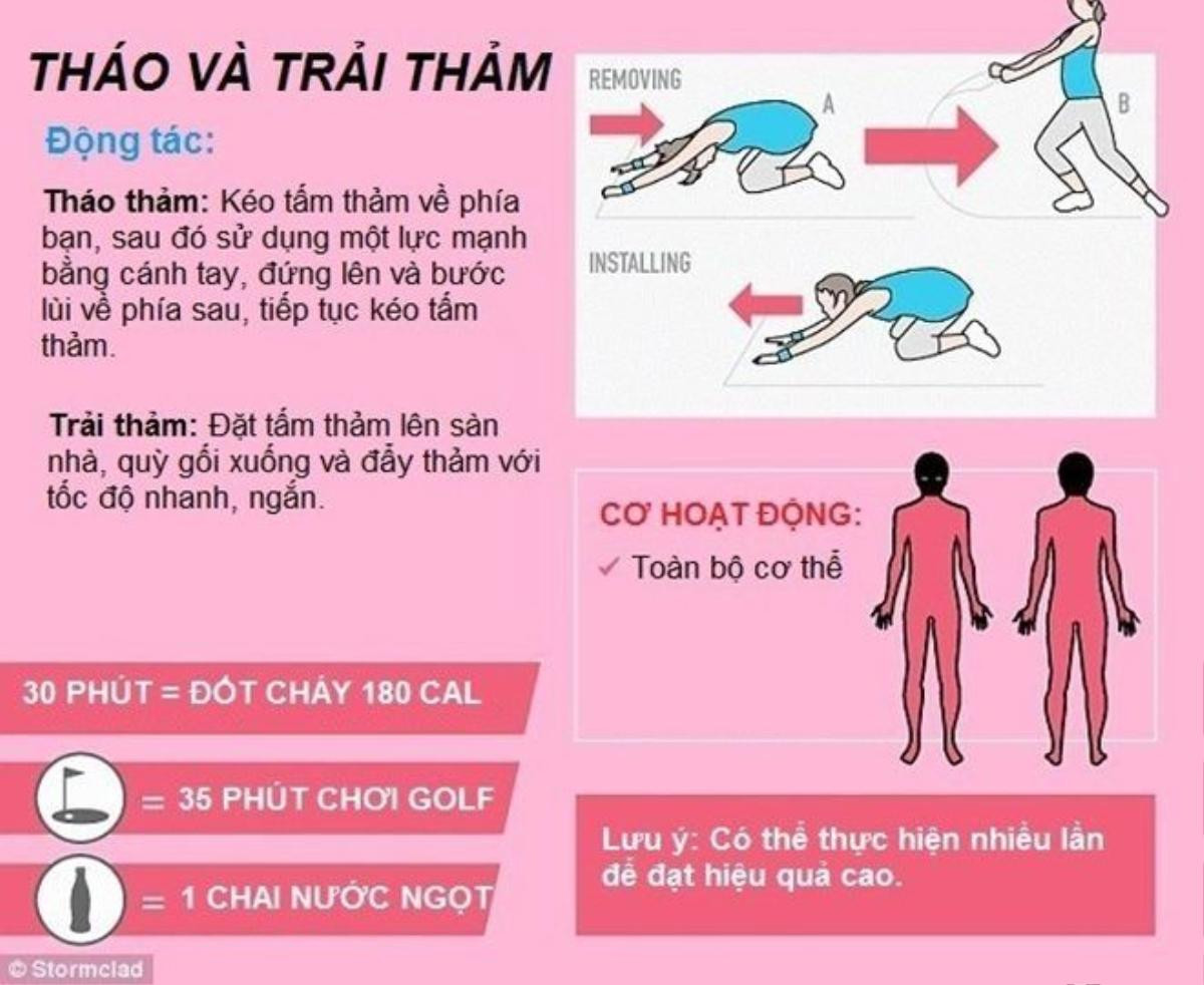 Cách đốt cháy 1.000 calo mỗi ngày khi làm việc nhà Ảnh 5