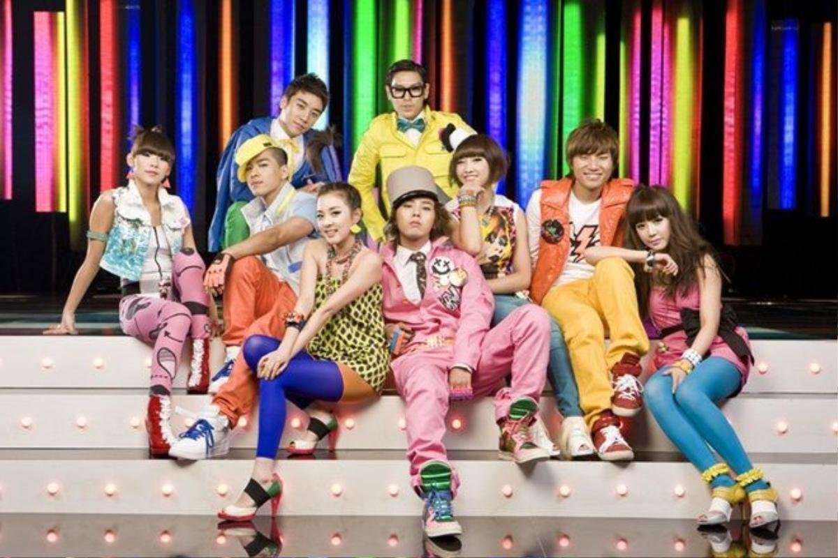 BigBang và 2NE1 trong single Lollipop năm 2009.