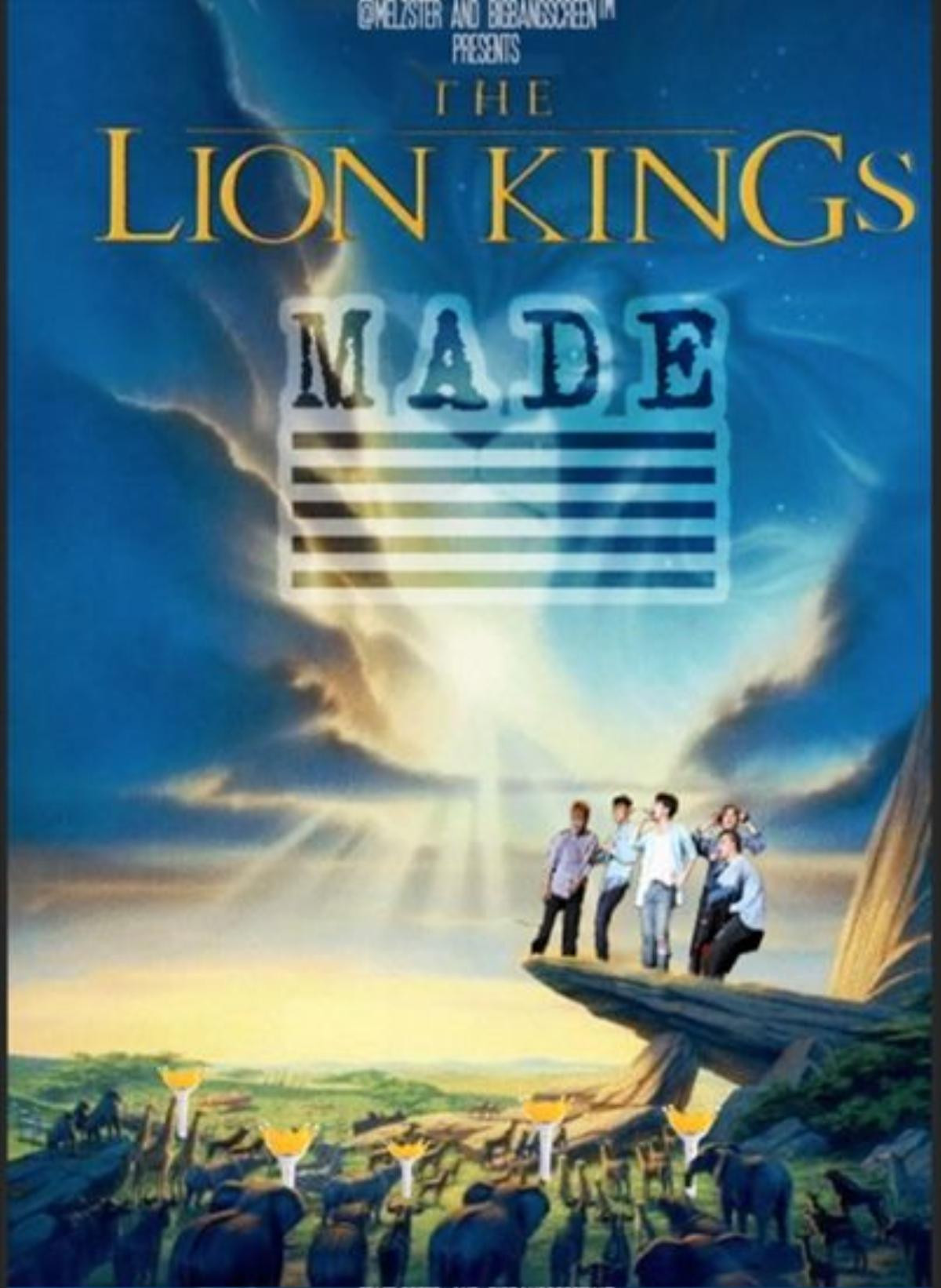 Poster bộ phim nổi tiếng Lion Kings - Đế chế của BIGBANG và V.I.P.