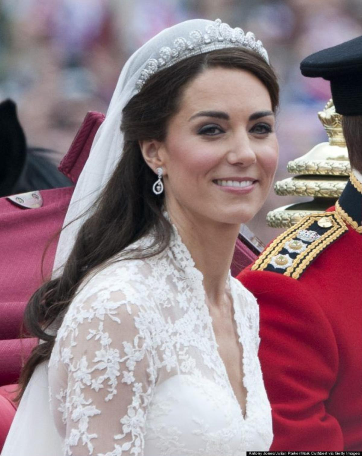 Kate Middleton, Who Has Been Given The Title Of The Duchess Of Cambridge, On Her Way Back To Buckingham Palace, London Following Her Wedding At Westminster Abbey. (Photo by Antony Jones/Julian Parker/Mark Cuthbert/UK Press via Getty Images)