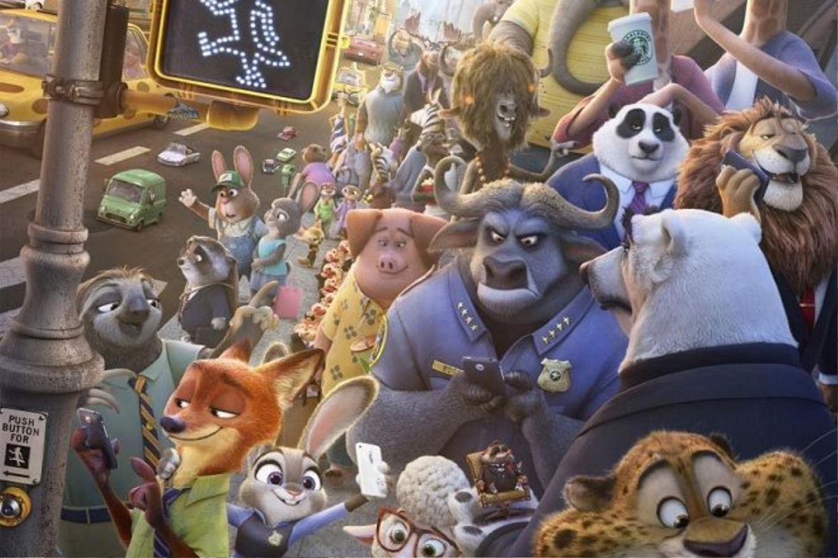 Thế giới con vật trong "Zootopia" vẫn giữ được đặc tính riêng của loài nhưng môi trường sống lại vô cùng hiện đại và sôi động đến ngỡ ngàng.