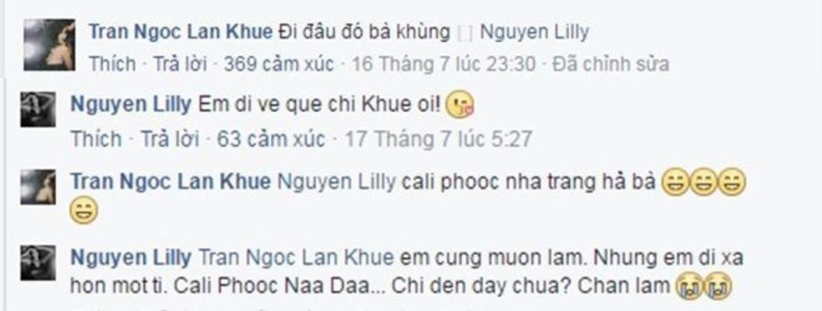 Lan Khuê liền bay vào hỏi bà khùng đi đâu đó