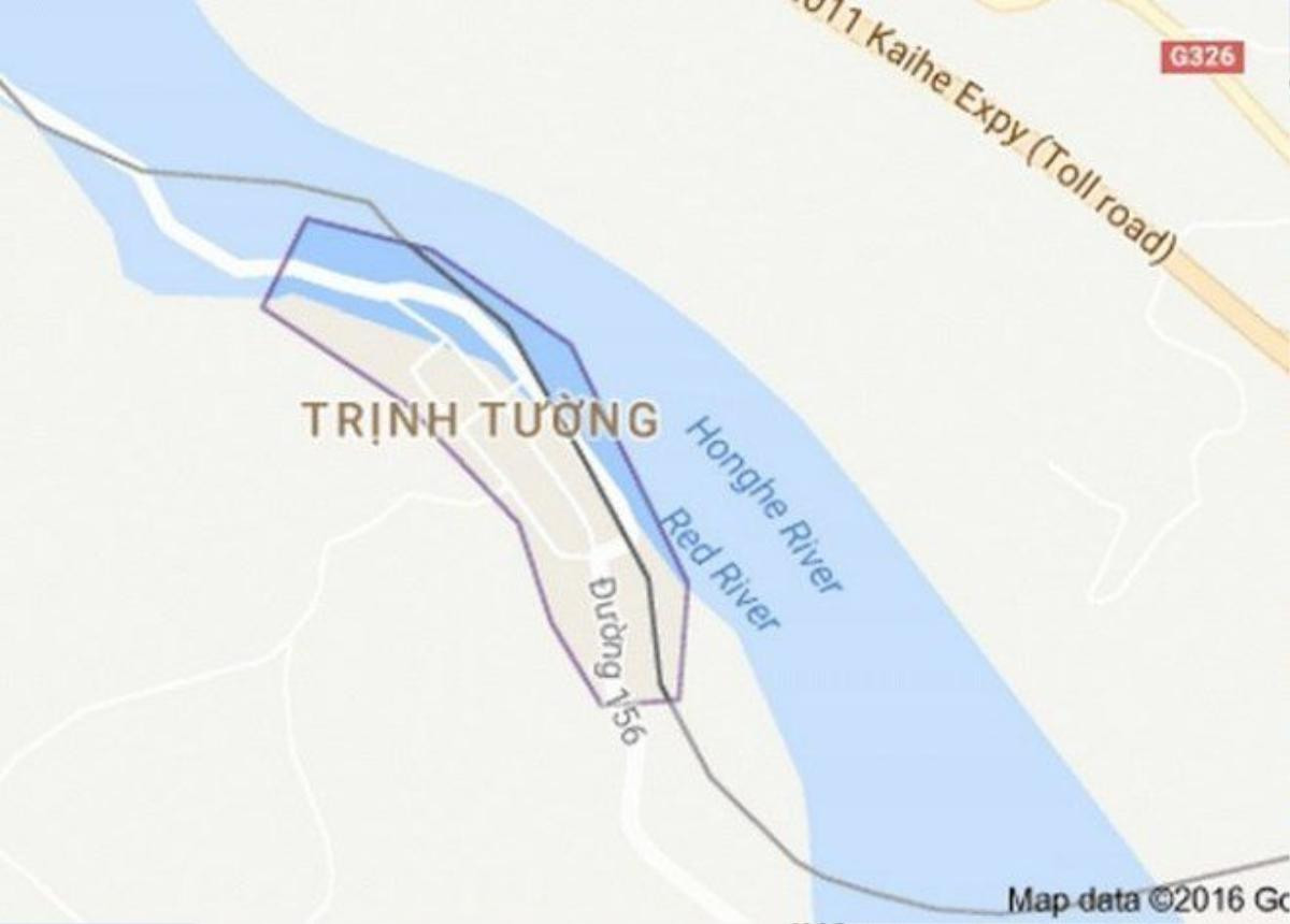 Xã Trịnh Tường, huyện Bát Xát, Lào Cai - nơi xảy ra vụ sát hại. (Nguồn: Google maps).